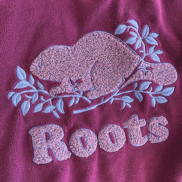 Roots soft hoodie in deep purple size youth XXL 13-14 years - Picture 2 of 6